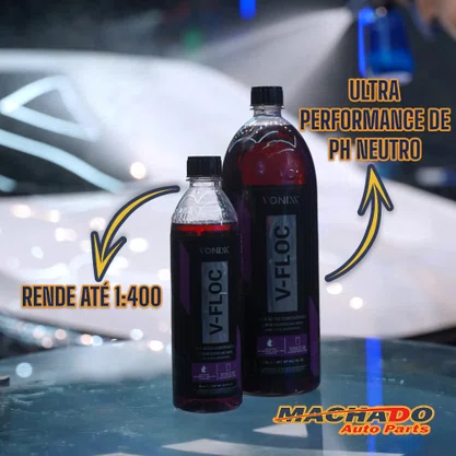Shampoo Automotivo Super Concentrado V-FLOC 500ml - VONIXX