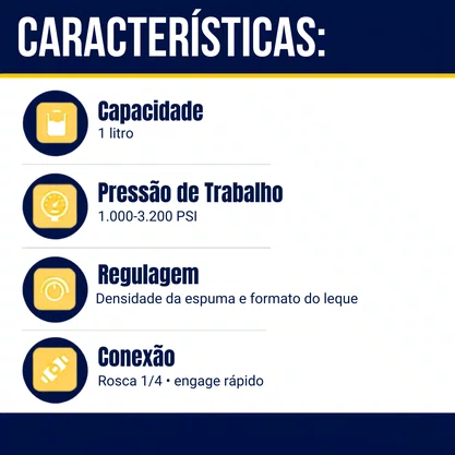 Snow Foam Canhao De Espuma Reks MyFoamer 1 Litro