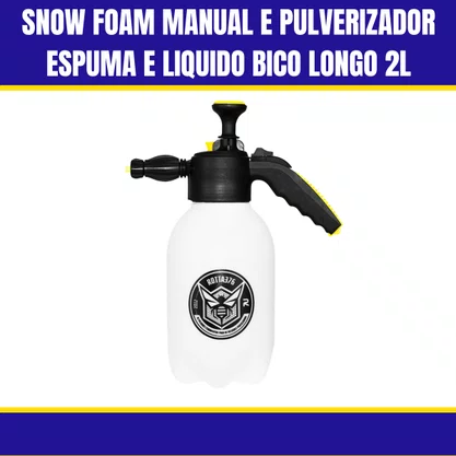 Snow Foam Manual e Pulverizador Espuma e Liquido Bico Longo 2L