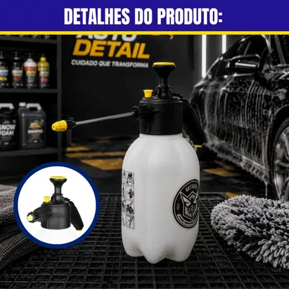Snow Foam Manual e Pulverizador Espuma e Liquido Bico Longo 2L