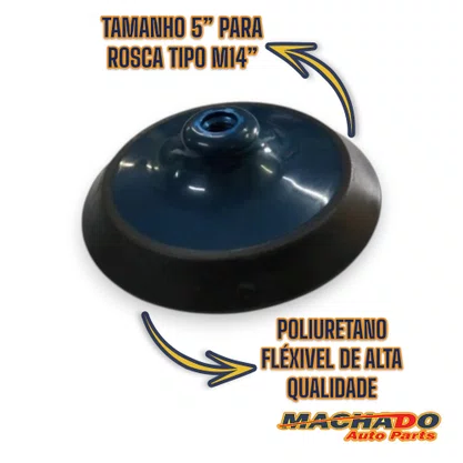 Suporte Boina Flexivel Rotativa 5" Rosca m14 VONIXX