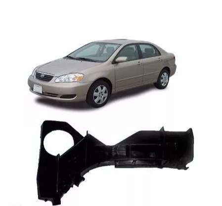 Suporte Guia Parachoque Dianteiro Corolla Fielder 2003 a 2008 Esquerdo Motorista