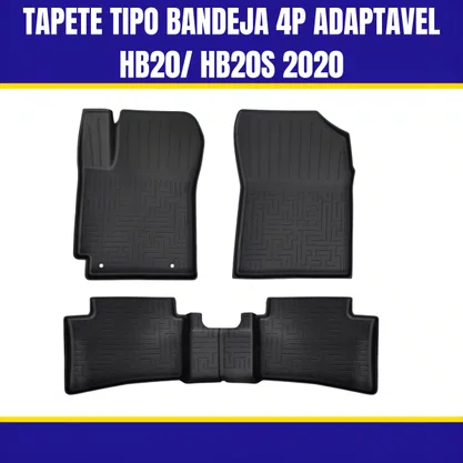 Tapete Tipo Bandeja 4P Adaptavel HB20 / HB20S 2020...4PC