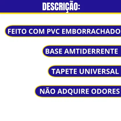 Tapete Universal PVC Universal (Preto) SW