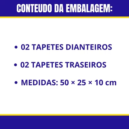 Tapete Universal PVC Universal (Preto) SW