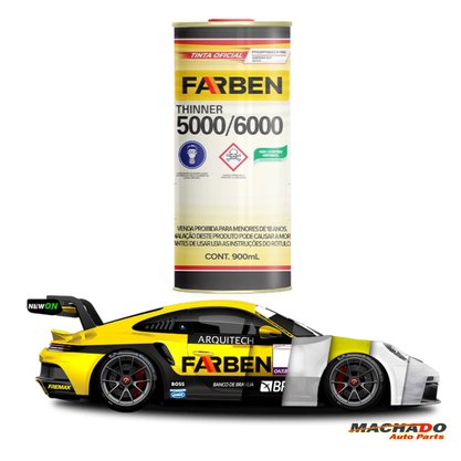 Thinner 5000 Uso Geral Limpeza 900ml FARBEN 