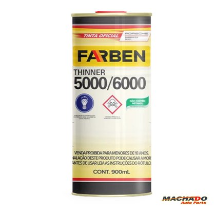 Thinner 5000 Uso Geral Limpeza 900ml FARBEN 