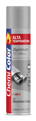 Tinta Spray Aluminio Alta Temperatura Uso Geral CHEMICOLOR