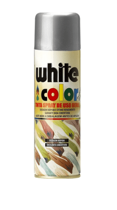 Tinta Spray Aluminio WhiteColor 340ml ORBI