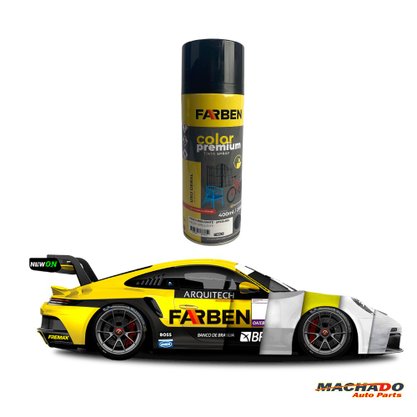 Tinta Spray Preto Brilhoso Uso Geral 400ml FARBEN