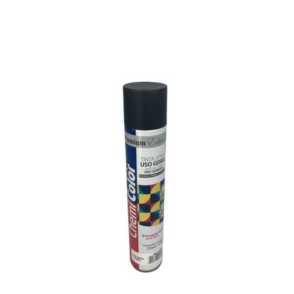 Tinta Spray Preto Fosco 250ML CHEMICOLOR