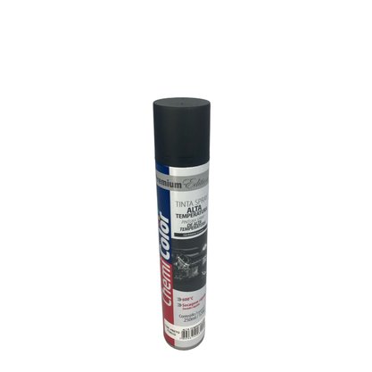 Tinta Spray Preto Fosco Alta Temperatura 250ML CHEMICOLOR