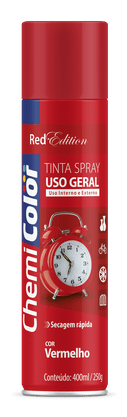 Tinta Spray Vermelho Uso Geral 400ml CHEMICOLOR