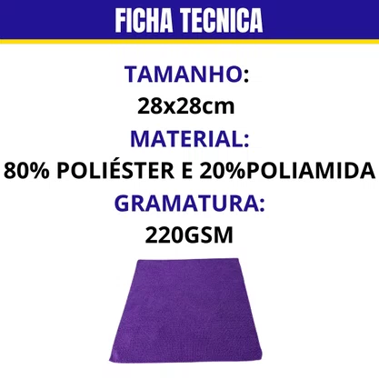 Toalha De Microfibra (28X28) ZACS