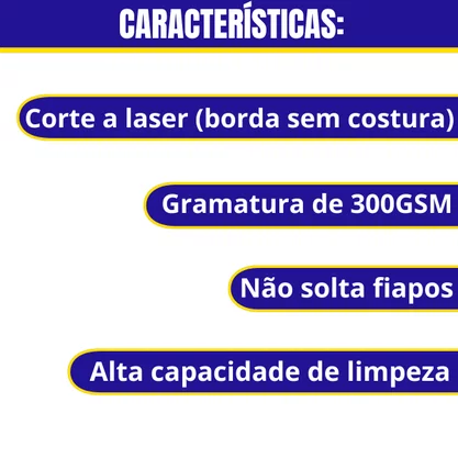 Toalha De Microfibra DETAILER 37X57CM 300GSM Amarelo