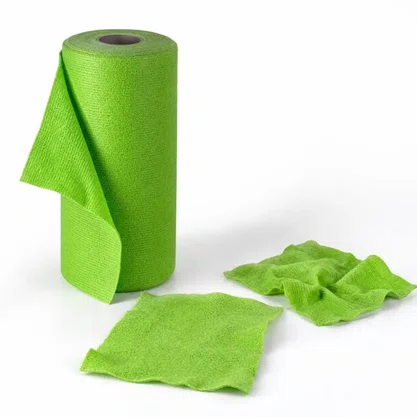 Toalha De Microfibra Em Rolo Reks Verde 20 Unid. 180GSM