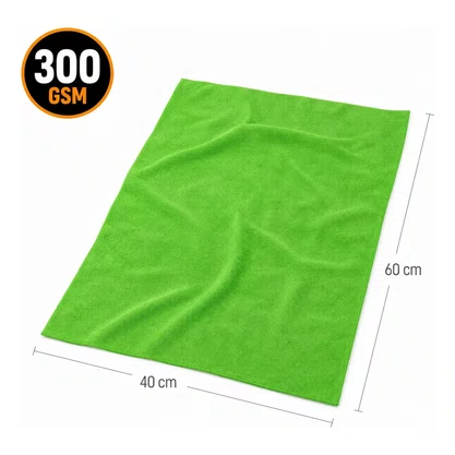 Toalha De Microfibra Green Fury 60X40CM 300GSM