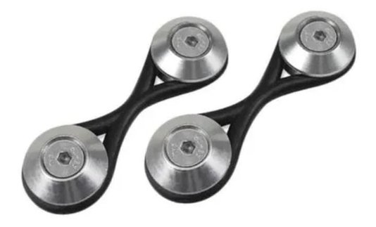 Trava De Parachoque Anilha Quick Release Aplicação Com Parafusos PRATA P2