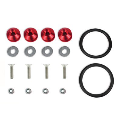 Trava De Parachoque Anilha Quick Release Aplicação Com Parafusos VERMELHO P2