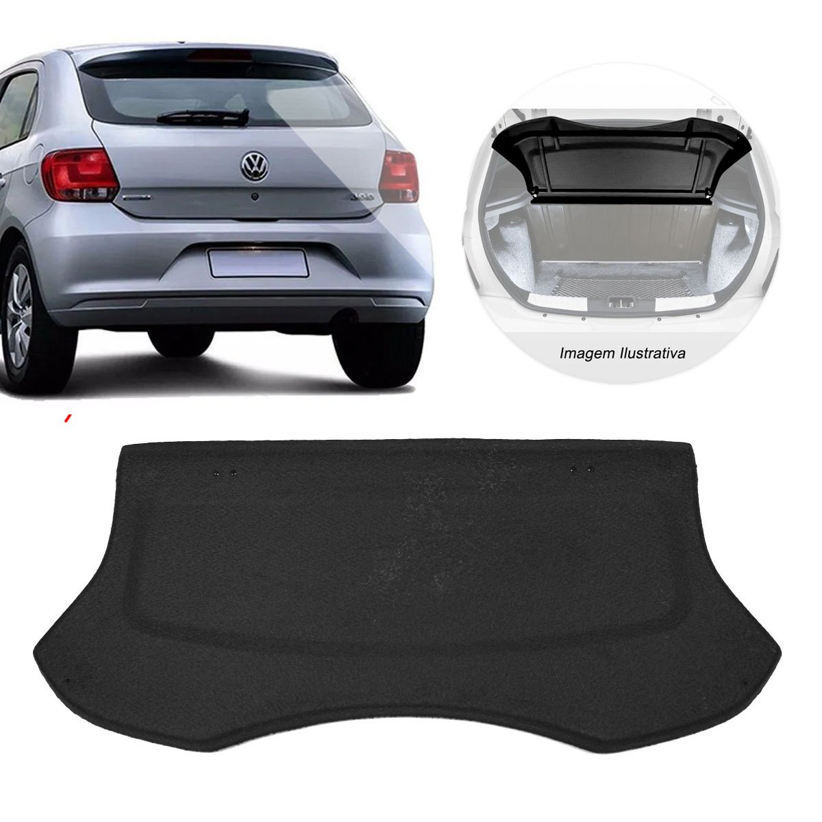 Tampão Porta-Malas Bagagito Corsa Hatch 2003 a 2012 4 Portas