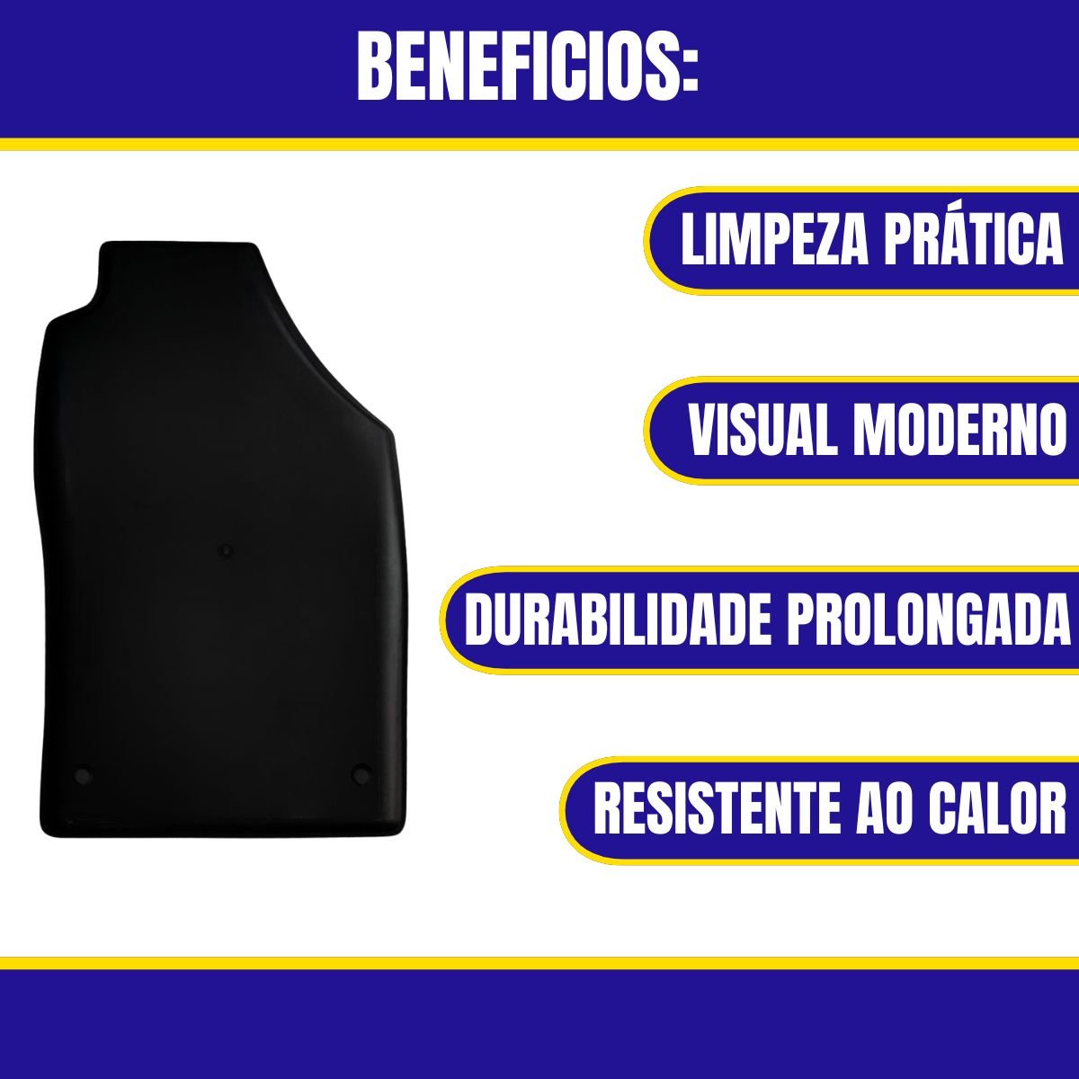Tapete Tipo Bandeja 2P Adaptavel Saveiro 2P 2009 a 2026 2PC