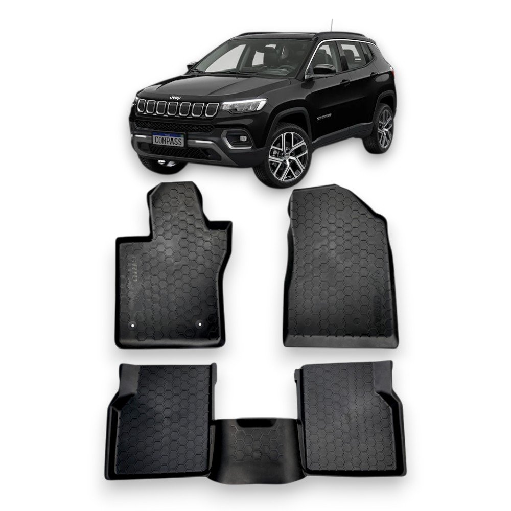 Tapete Tipo Bandeja 4P Adaptavel Compass 2016 a 2025 5PC