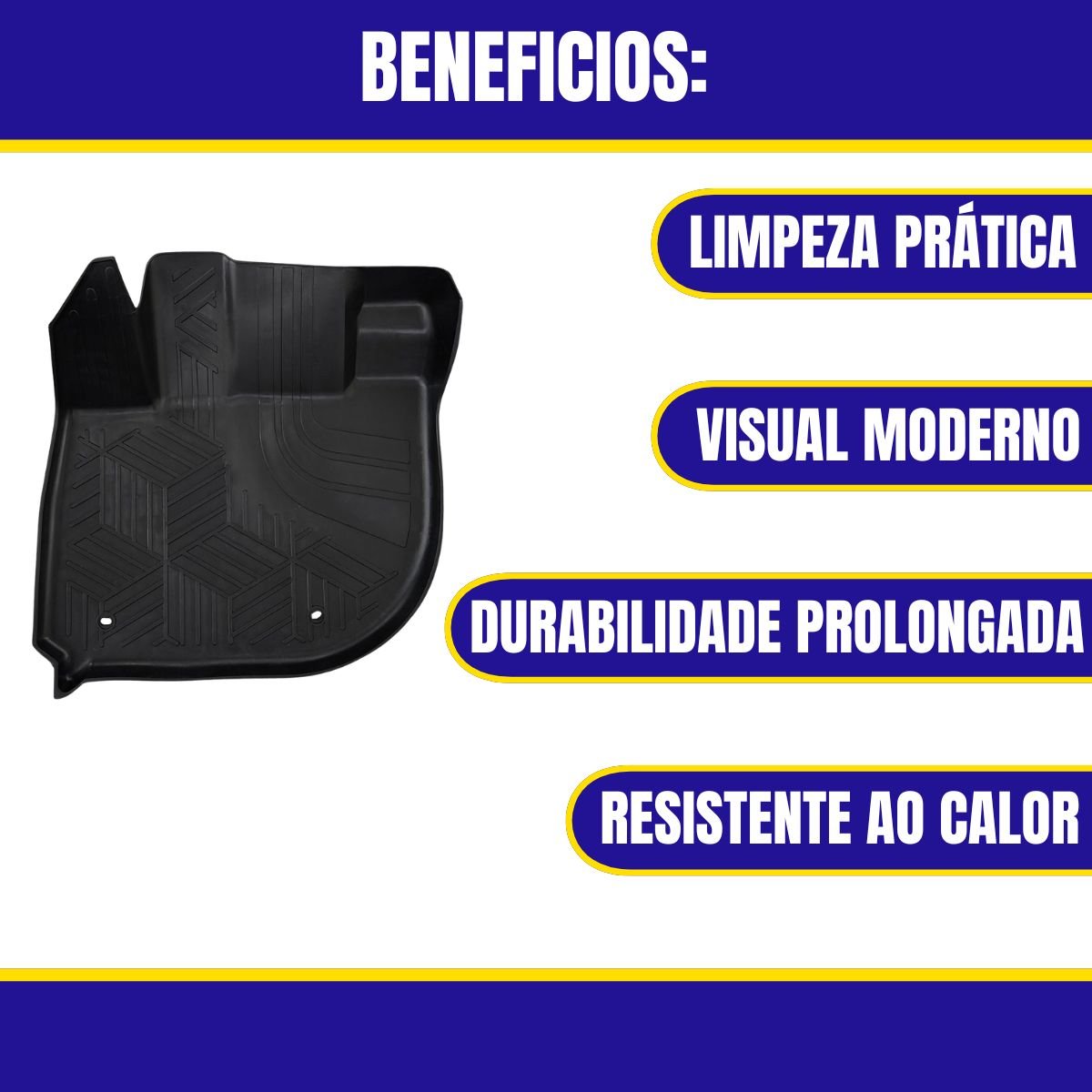 Tapete Tipo Bandeja 4P Adaptavel HB20 / HB20S 2020...4PC