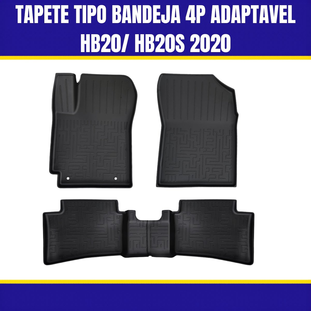 Tapete Tipo Bandeja 4P Adaptavel HB20 / HB20S 2020...4PC