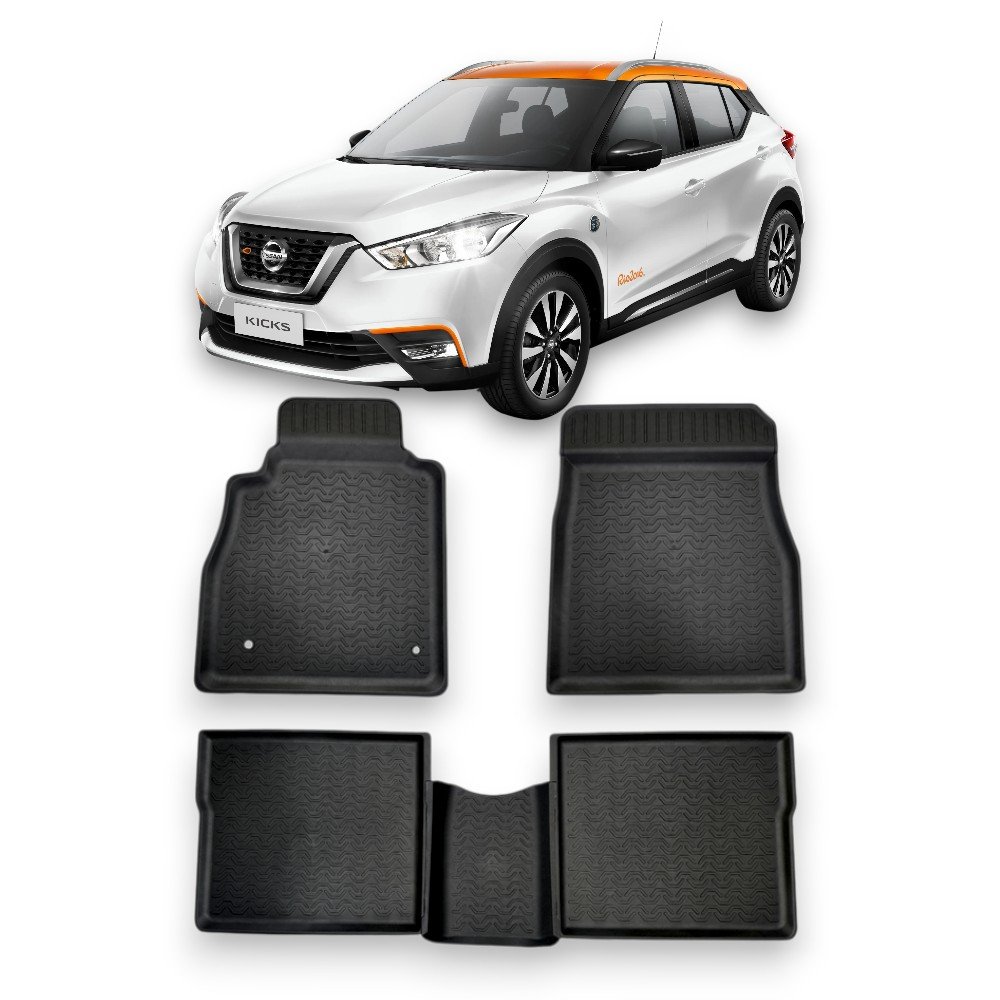 Tapete Tipo Bandeja 4P Adaptavel Kicks 2016 a 2025 5PC
