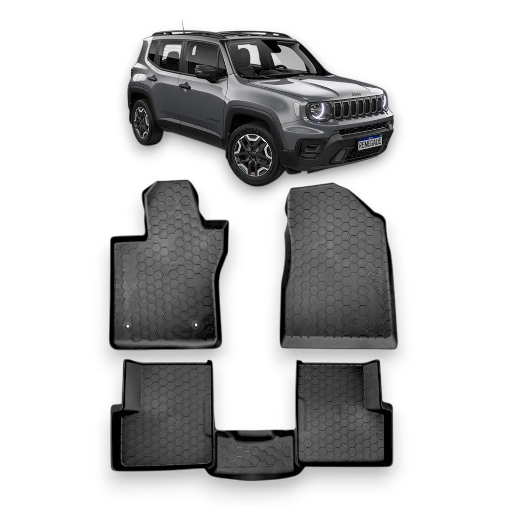 Tapete Tipo Bandeja 4P Adaptavel Renegade 2015 a 2025 5PC