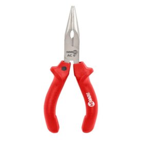 Alicate De Bico Meia Cana Reto 6" Em Aço Carbono DISMA 