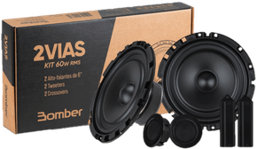 Kit 2 Vias Alto Falante 6 Polegas 120w BOMBER  