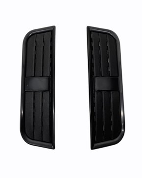 Aplique Entrada De Ar Decorativa Universal Preto SHEKPARTS