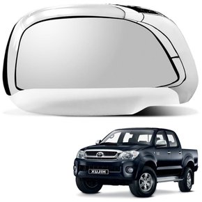 Aplique Para Capa Do Retrovisor Da Hilux 2005 Até 2011 Cromado Esquerdo Motorista SHEKPARTS
