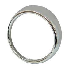 Aro Farol Fusca Kombi Plástico Cromado 1 Furo Unidade  