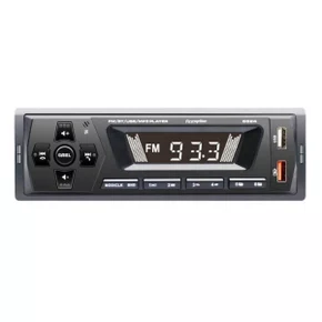 Auto Rádio Som Mp3 Player Bluetooth Fm Usb Controle First Option 6624