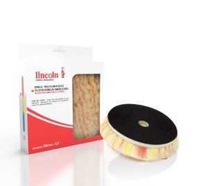 Boina Lã Pirulito Corte Médio (Listra Vermelha e Amarela) Com Interface 6 Polegadas LINCOLN