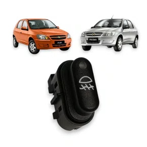 Botão Interruptor Farol de Milha Celta Prisma 2007 a 2011 Modelo Original