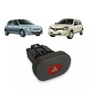 Botão Interruptor Pisca Alerta Clio 2000 a 2013 Modelo Original 