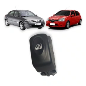 Botão Interruptor Vidro Elétrico Clio Megane Scenic 6 Pinos Simples 