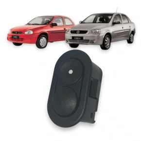 Botão Interruptor Vidro Elétrico Corsa 1994 a 2002 Simples 5 Pinos
