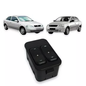 Botão Interruptor Vidro Elétrico Duplo Corsa G2 Prisma Montana Meriva Celta Lado esquerdo