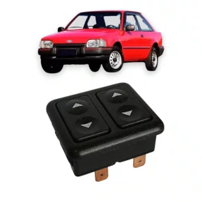 Botão Interruptor Vidro Elétrico Escort Verona Apolo 1987 a 1992 Duplo Lado Esquerdo 