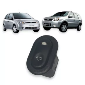 Botão Interruptor Vidro Elétrico Fiesta Ecosport 2003 a 2014 Simples Lado Direito 