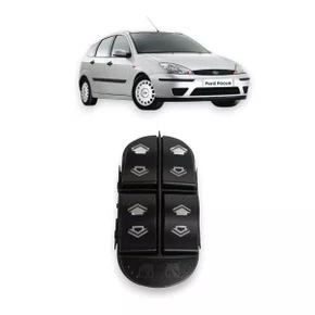 Botão Interruptor Vidro Elétrico Focus 2000 a 2008 Quadruplo Lado Esquerdo