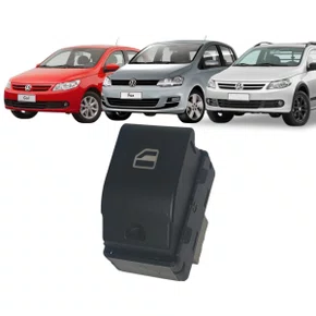 Botão Interruptor Vidro Elétrico Gol G4 G5 G6 Fox Simples 2 Click Lado Direito 