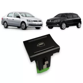 Botão Interruptor Vidro Eletrico Gol Voyage G6 Painel Traseiro Esquerdo 