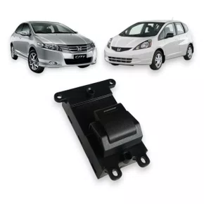 Botão Interruptor Vidro Elétrico Honda New Fit City Simples Diant. Dir./ Traseiro Esq. Dir.