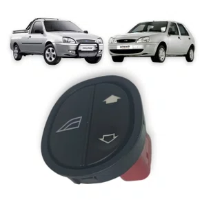 Botão Interruptor Vidro Elétrico Ká Fiesta Courier Simples Lado Direito 