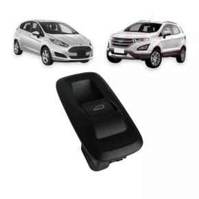 Botão Interruptor Vidro Elétrico New Fiesta Ecosport New Ka 2013 a 2017 Quadruplo Lado Direito Passageiro 